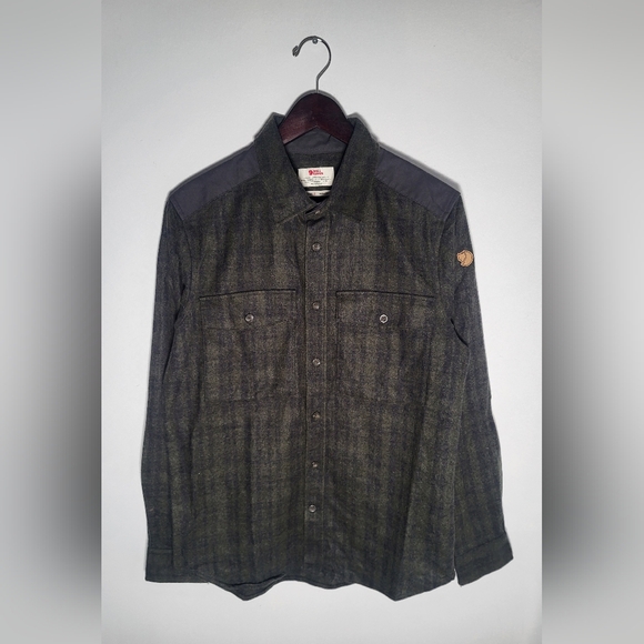 Fjallraven Other - 👕🌶 Fjallraven Ovik Re-Wool Heavyweight Flannel Button Up Longsleeve Shirt